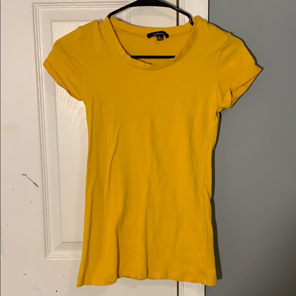 yellow shirt
